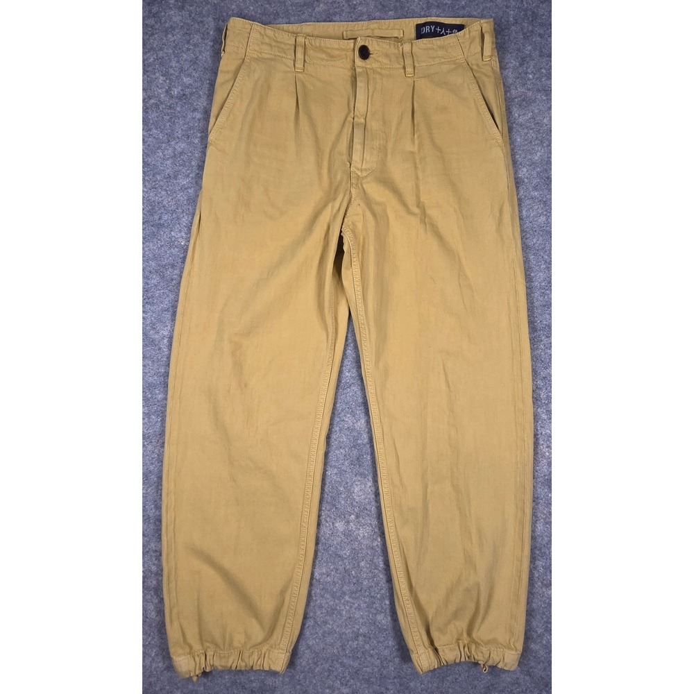 Superdry Limited Edition Goods Be True Pants Military Mustard Yellow Mens 34x32